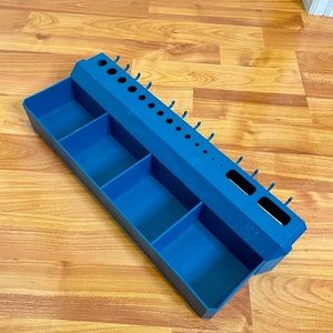 PEGBOARD TRAY Lehigh PT16 Tool and Parts Tray, Blue, Tool Organizer Holder Shelf